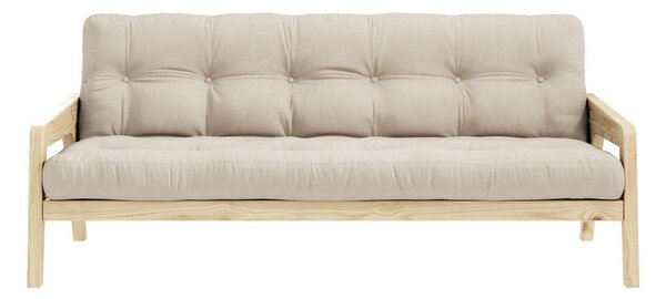 Divano letto beige 204 cm Grab - Karup Design