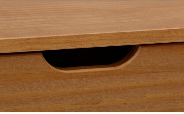 Cassettiera di colore naturale in pino massiccio 150x75x39 cm Post – Støraa