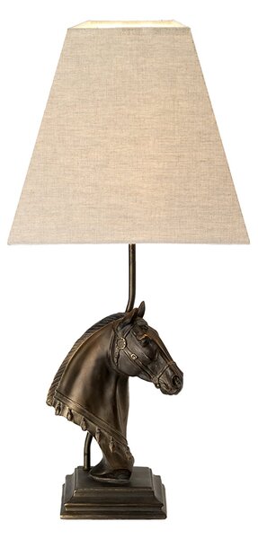 Abatjour Contemporaneo Eclipse Materie Plastiche Bronzo Tessuto 1 Luce E27