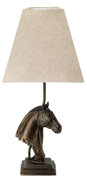 Abatjour Contemporaneo Eclipse Materie Plastiche Bronzo Tessuto 1 Luce E27
