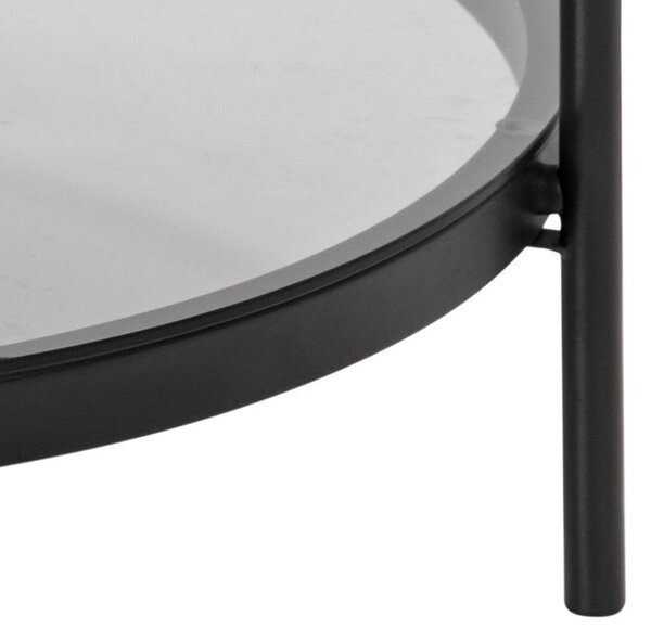 Tavolino rotondo con piano in vetro ø 79 cm Bayonne - Actona
