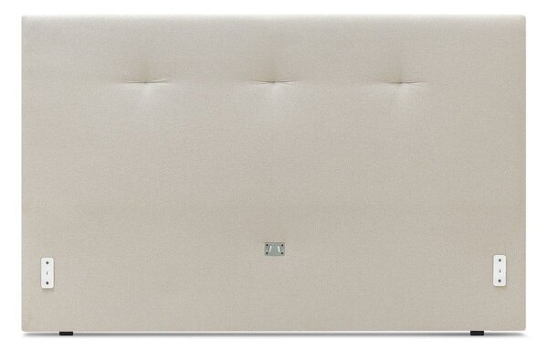 Letto matrimoniale imbottito beige con griglia 160x200 cm Tory - Bobochic Paris