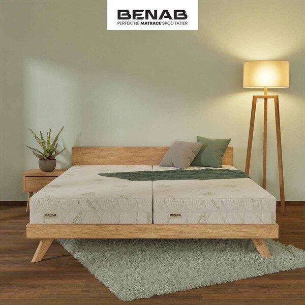 Materasso bifacciale in schiuma dura/media 90x200 cm BonHarmony HR BIO - BENAB
