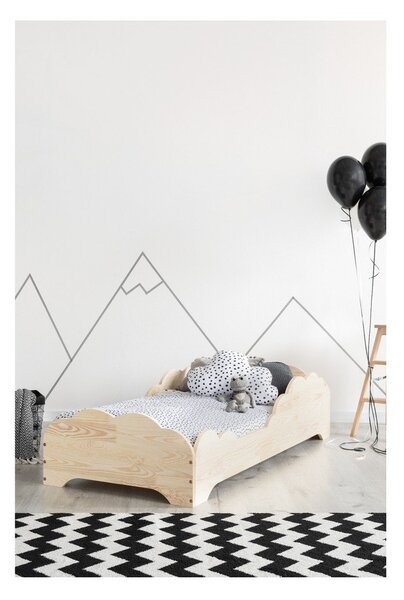 Letto per bambini in legno di pino BOX 9, 90 x 200 cm Mila Box 9 - Adeko