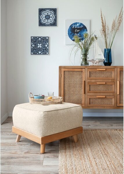 Poggiapiedi beige Dazzling Daisy - Miuform