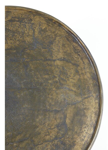 Tavolino rotondo in metallo bronzo ø 67,5 cm Babina - Light & Living