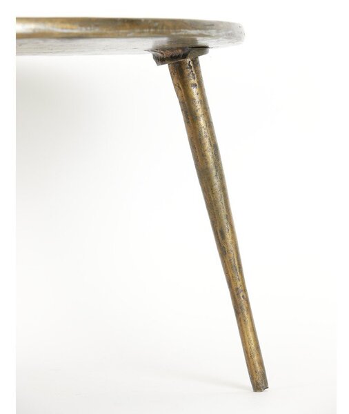 Tavolino rotondo in metallo bronzo ø 67,5 cm Babina - Light & Living