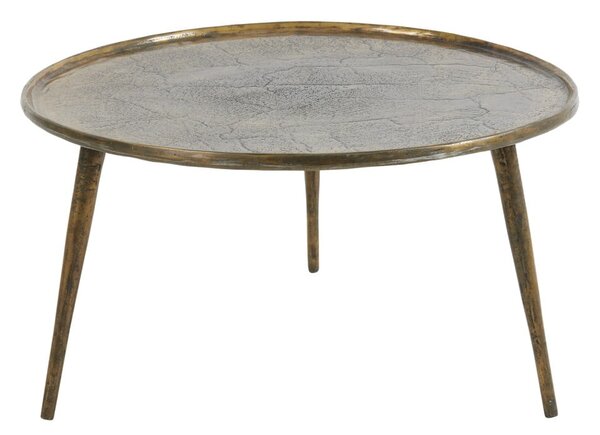 Tavolino rotondo in metallo bronzo ø 67,5 cm Babina - Light & Living