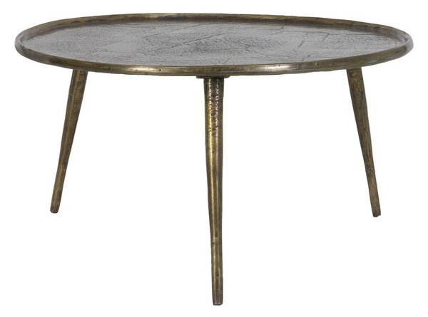 Tavolino rotondo in metallo bronzo ø 67,5 cm Babina - Light & Living