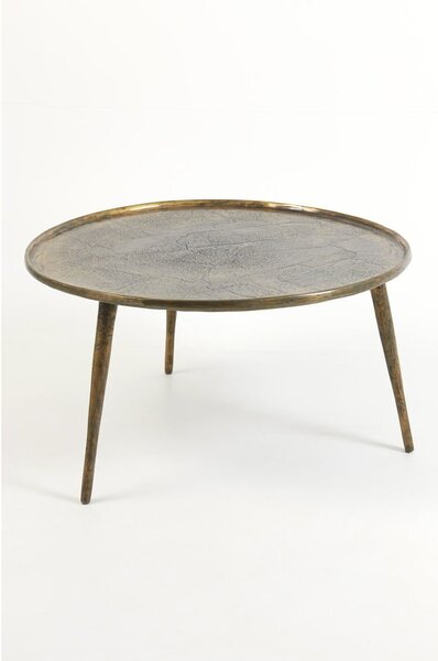 Tavolino rotondo in metallo bronzo ø 67,5 cm Babina - Light & Living