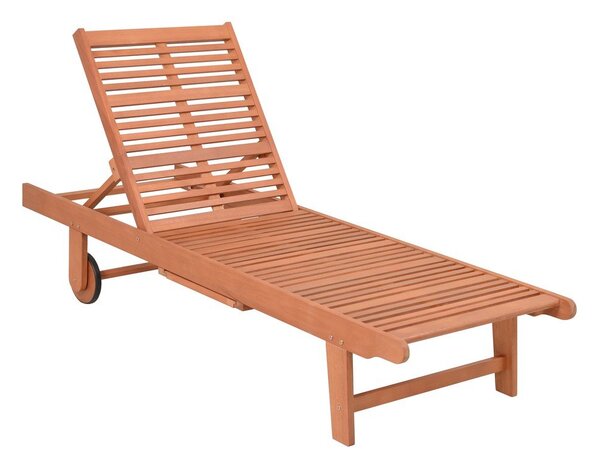 Lettino da giardino in legno color crema-naturale San Diego - Garden Pleasure