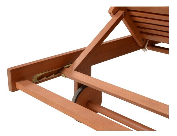 Lettino da giardino in legno color crema-naturale San Diego - Garden Pleasure