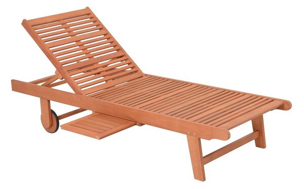 Lettino da giardino in legno color crema-naturale San Diego - Garden Pleasure