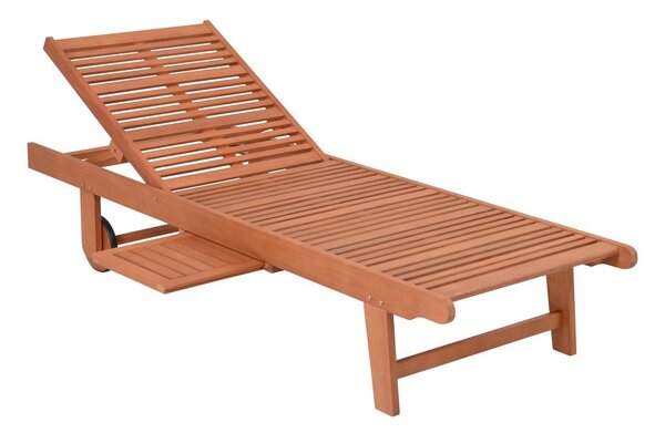 Lettino da giardino in legno color crema-naturale San Diego - Garden Pleasure