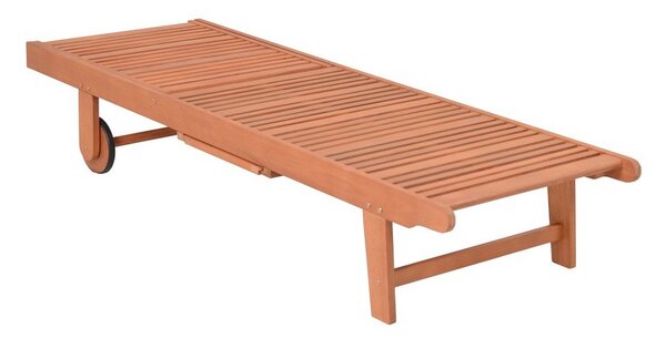 Lettino da giardino in legno color crema-naturale San Diego - Garden Pleasure
