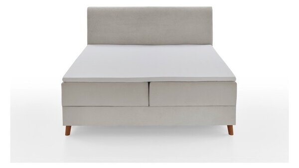 Letto boxspring beige con contenitore 180x200 cm Memphis - Meise Möbel