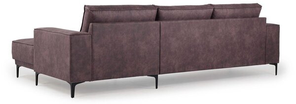 Divano angolare in similpelle marrone scuro (angolo destro) Copenhagen - Scandic