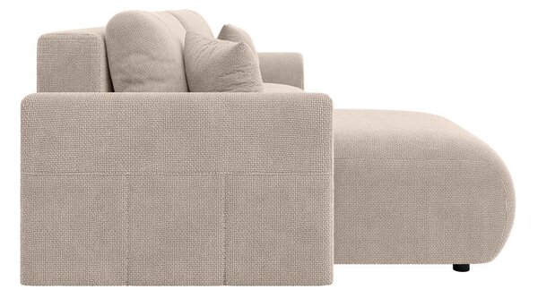 Divano angolare beige allungabile (con composizione variabile) Lorine – Ropez