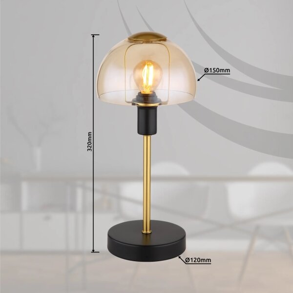 Globo 21914A - Lampada da tavolo KOKKINI 1xE14/25W/230V