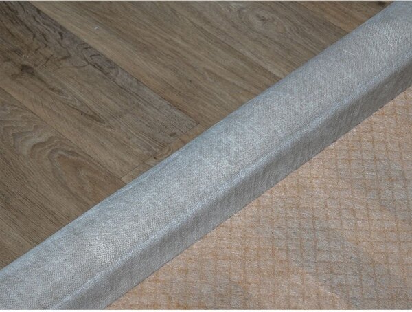 Letto matrimoniale imbottito grigio chiaro con contenitore con griglia 180x200 cm Jade - Bobochic Paris