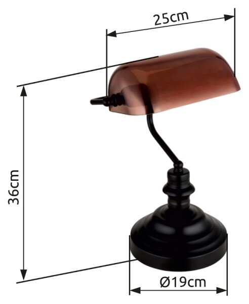 Globo 2491C - Lampada da tavolo ANTIQUE 1xE27/60W/230V