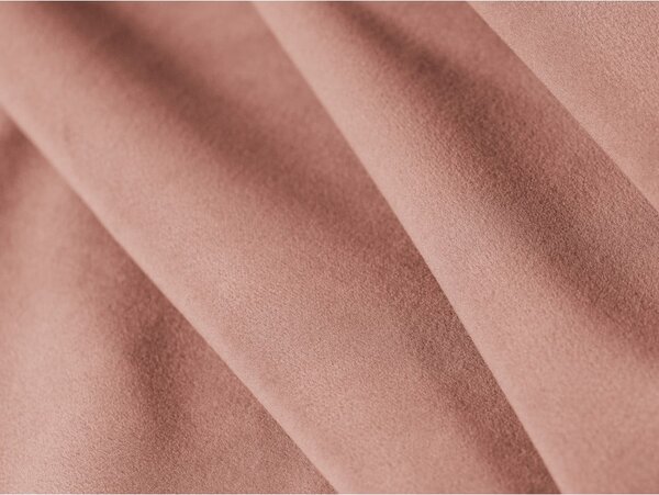 Divano rosa allungabile con rivestimento in velluto 206 cm Kemi – Cosmopolitan Design