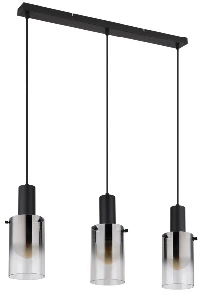 Globo 15907-3H - Lampadario a sospensione con filo FLORENTINA 3xE27/40W/230V nero