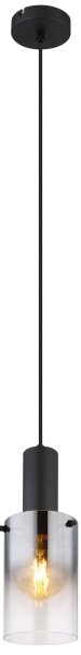 Globo 15907H - Lampadario a sospensione con filo FLORENTINA 1xE27/40W/230V diametro 12,5 cm nero