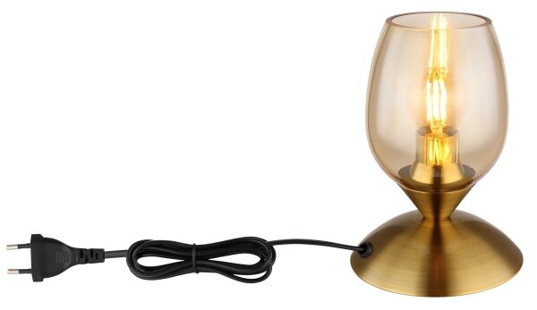 Globo 24007M - Tavolo touch lampada KUWAITA 1xE14/25W/230V ottone