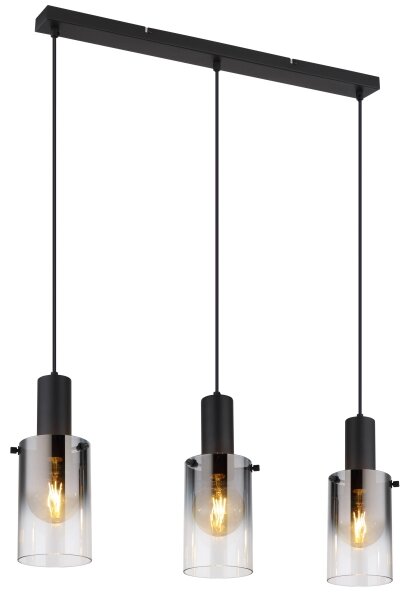 Globo 15907-3H - Lampadario a sospensione con filo FLORENTINA 3xE27/40W/230V nero