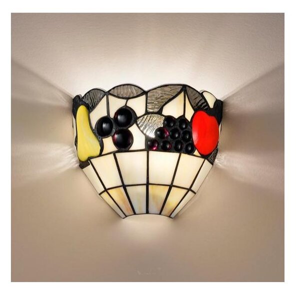 T502-A LAMPADA DA PARETE IN VETRO TIFFANY