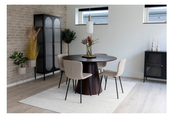 Tavolo da pranzo rotondo con piano in legno di noce ø 120 cm Bolton - House Nordic
