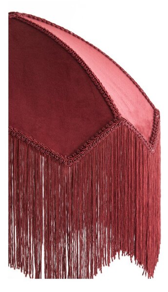 Lampadario bordeaux con paralume in tessuto ø 40 cm Malacia - Light & Living