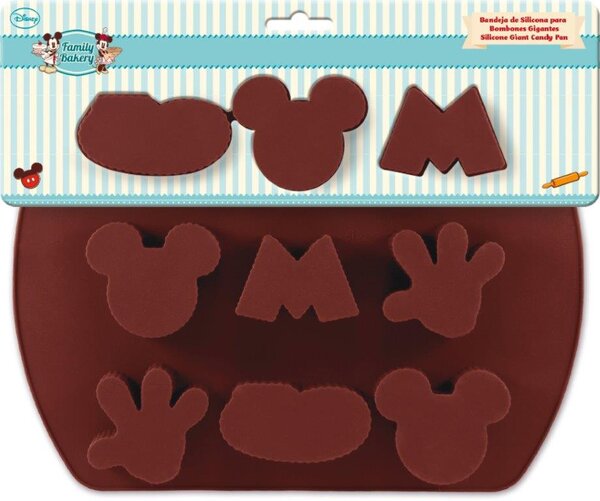 Stampo in Silicone per Cioccolatini e Cupcakes Mickey Mouse Disney