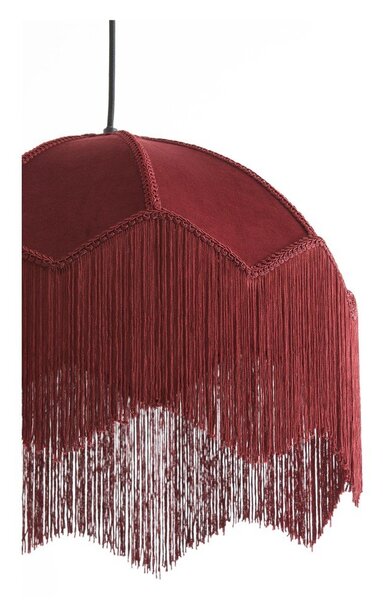 Lampadario bordeaux con paralume in tessuto ø 40 cm Malacia - Light & Living