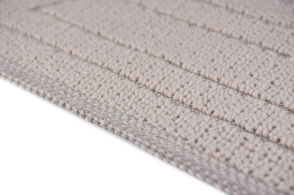 Passatoia per scale color crema in cotone set da 16 pz 25x65 cm Tablo Krem - Vitaus