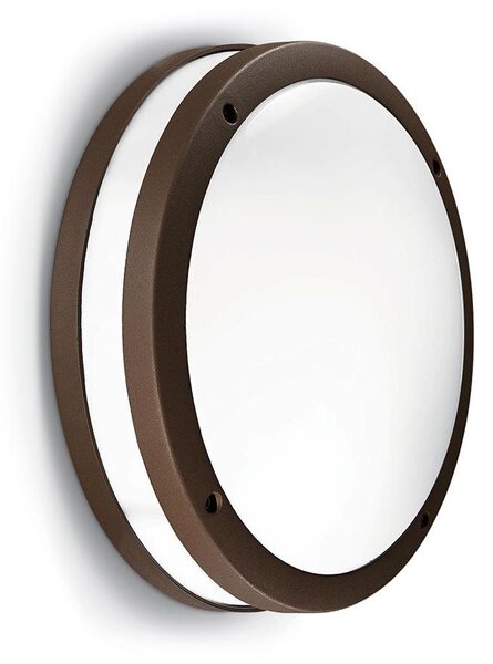 PLAFONIERA/APPLIQUE ROTONDA D28 DA ESTERNO IP54 2XE27 CORNICE DISPONIBILE IN 4 COLORI