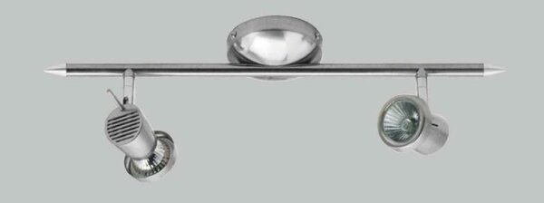 EROS 2 REGLETTE LED IN METALLO CROMATO O NIKEL SATINATO