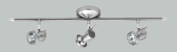EROS 3 REGLETTE LED IN METALLO CROMATO O NIKEL SATINATO