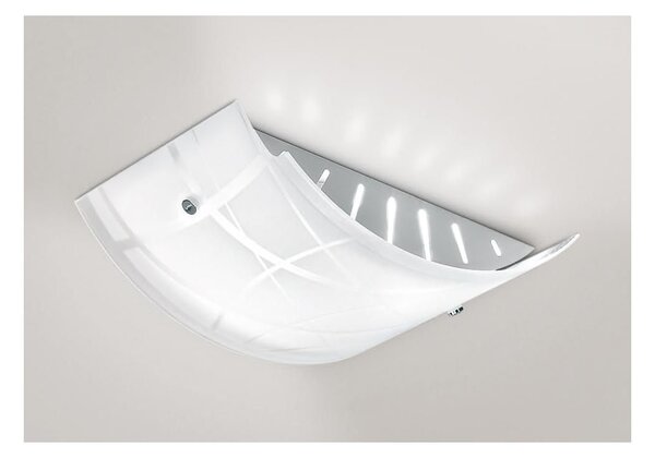 NEREIDE LAMPADA DA SOFFITTO IN VETRO DECORATO DI GEA LUCE MODERNA ECONOMICA