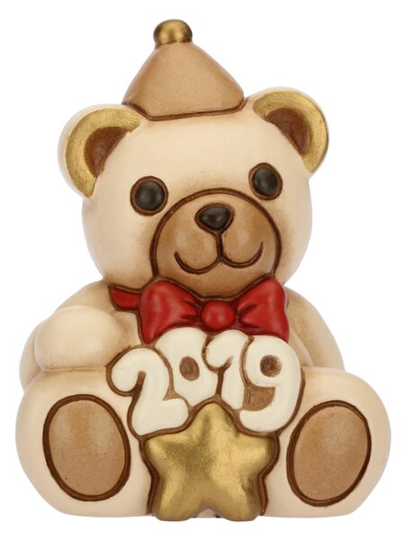 Teddy piccolo "Buon 2019" bianco