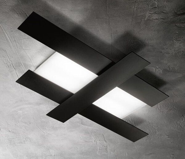 DOHA LAMPADA DA SOFFITTO MEDIA A LED 40W 3000K FASCE COLORATE IN 3 FINITURE COLORE