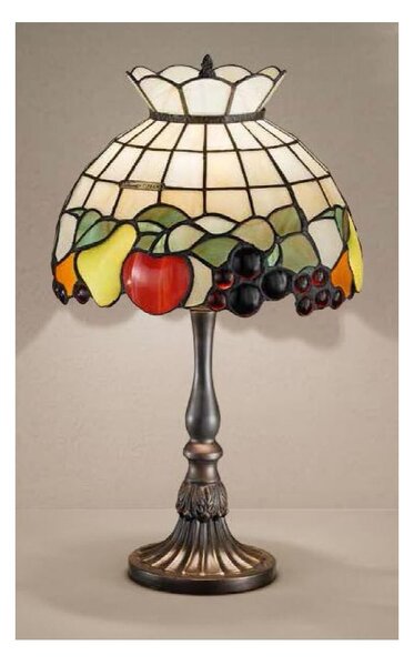 B612-T924 FRUIT LAMPADA DA TAVOLO PICCOLA IN VETRO TIFFANY
