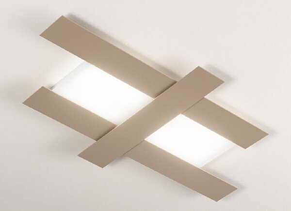 DOHA LAMPADA DA SOFFITTO GRANDE A LED 50W 3000K IN 3 FINITURE COLORE