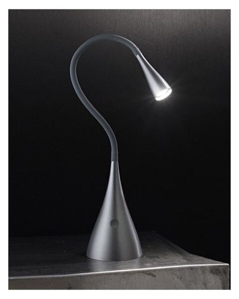 LAMPADA LED DA TAVOLO FLEX DI COLORE BIANCA, NERA, GRIGIO OPACO, ORO OPACO
