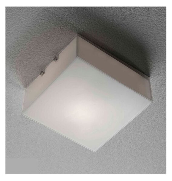 CUBIC LAMPADA DA PARETE SOFFITTO IN VETRO BIANCO LUCIDO