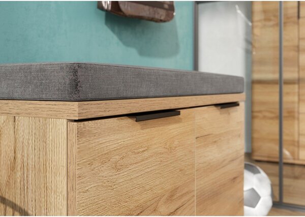 Scarpiera in rovere con panca Fremont - Germania
