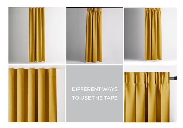 Tenda parzialmente oscurante gialla 140x245 cm Kierra – Restilo