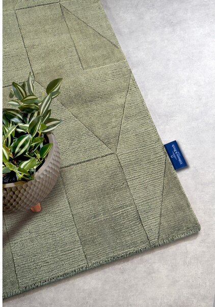 Passatoia verde in lana tessuta a mano 80x250 cm Ursule - Villeroy&Boch