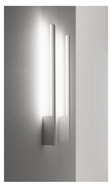 XILEMA W1 APPLIQUE BIANCA O ALLUMINIO LUCIDO LED 17W 3000K LINEA LIGHT MODERNO